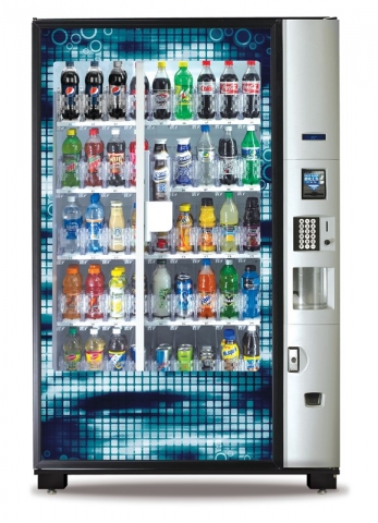Crane BevMax Media Cold Beverage Vending Machine
